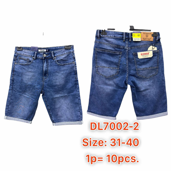 Spodenki męskie jeans Roz 31-40, 1 Kolor .Paczka 10 szt